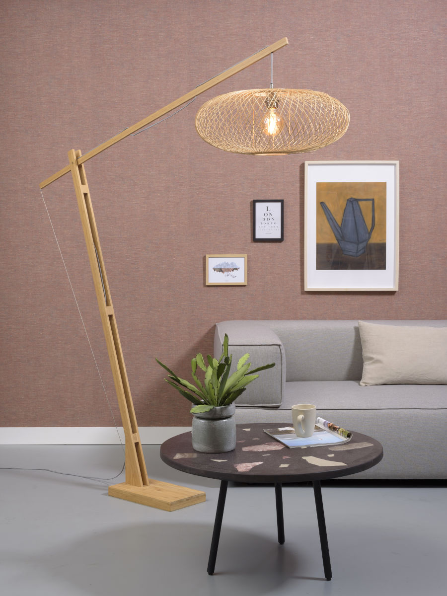 Lampadaire Cango XL en Bambou naturel au design naturel par Good & Mojo